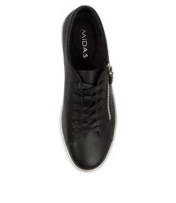 Clearance Flounce Black-White Sole Women Sneakers