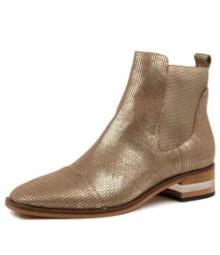 Online Foro Old Gold Leather Women Ankle Boots