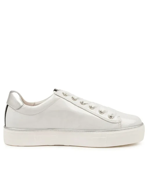 Shop Fynn White Patent Multi Women Sneakers