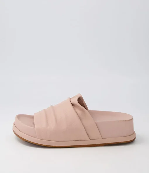 Cheap Gabler Cafe Leather Slides Women Sandals