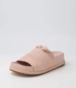 Cheap Gabler Cafe Leather Slides Women Sandals