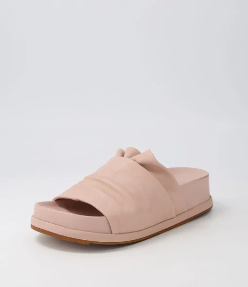Cheap Gabler Cafe Leather Slides Women Sandals