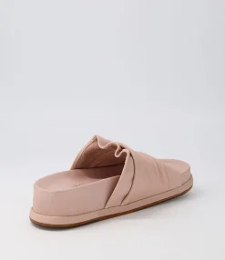 Cheap Gabler Cafe Leather Slides Women Sandals