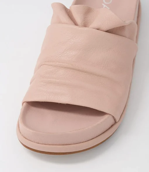 Cheap Gabler Cafe Leather Slides Women Sandals