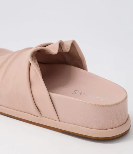Cheap Gabler Cafe Leather Slides Women Sandals