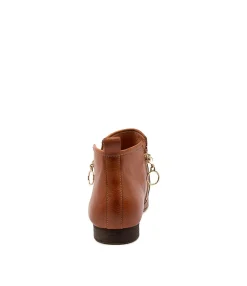 Clearance Gabrielle Tan Leather Women Ankle Boots