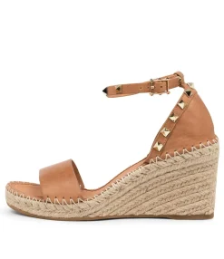 New Gigi Tan Leather Women Espadrilles