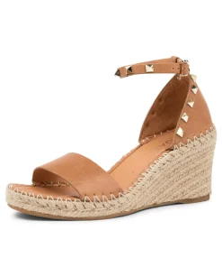 New Gigi Tan Leather Women Espadrilles