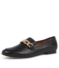 Fashion Gollish Black Leather Loafers Women Loafers