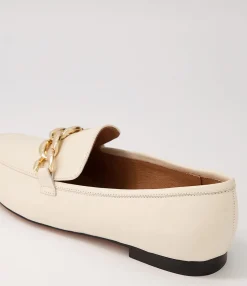 Fashion Gollish Cream Leather Loafers Women Loafers