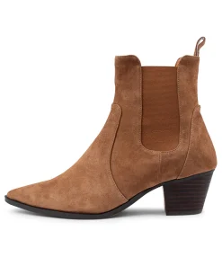 Fashion Grasp Light Choc Suede Chelsea Boots Women Ankle Boots