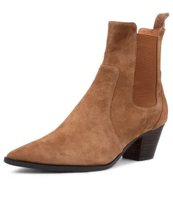 Fashion Grasp Light Choc Suede Chelsea Boots Women Ankle Boots