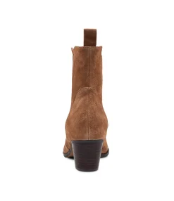 Fashion Grasp Light Choc Suede Chelsea Boots Women Ankle Boots