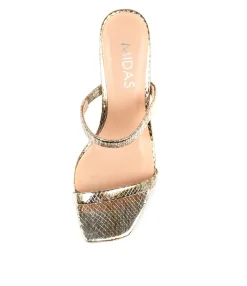 New Hail Silver Snake Women Slides