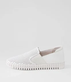 Store Harena White Leather Sneakers Women Sneakers