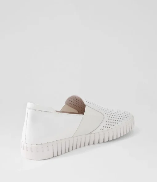Store Harena White Leather Sneakers Women Sneakers