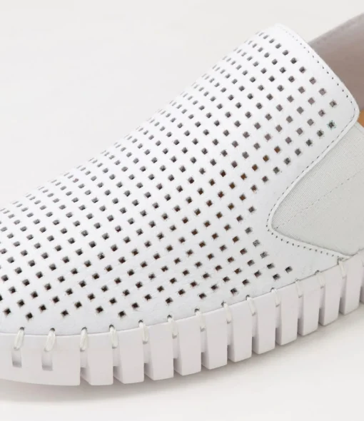 Store Harena White Leather Sneakers Women Sneakers
