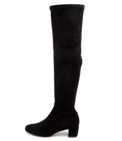 Outlet Harpest Black Microsuede Women Boots