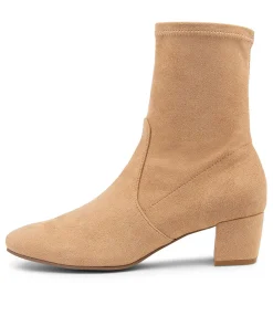 Online Heidi Sand Microsuede Ankle Boots Women Ankle Boots