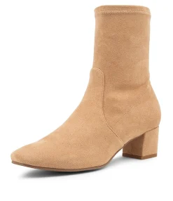 Online Heidi Sand Microsuede Ankle Boots Women Ankle Boots
