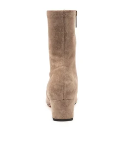 Store Heidi Taupe Microsuede Women Ankle Boots