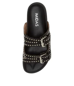 Store Heiress Black Leather Women Flats