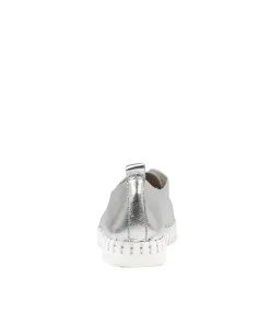 Sale Husto Silver Leather Women Sneakers