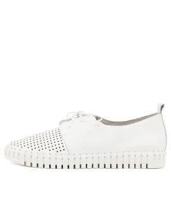 Shop Husto White Leather Women Sneakers