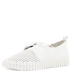 Shop Husto White Leather Women Sneakers