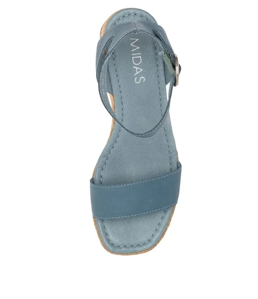 Online Ivana Denim Leather Women Wedges