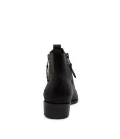 Cheap Izak Black Lizard Women Ankle Boots