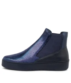 Cheap Letha Navy Speckle Multi Chelsea Boots Women Ankle Boots