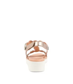 Clearance Mabil Champagne Leather Women Sandals