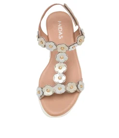 Clearance Mabil Champagne Leather Women Sandals