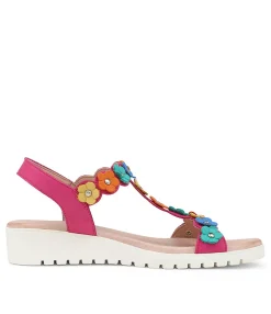 Clearance Mabil Fuchsia Multi Sandals Women Sandals