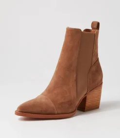 Outlet Maddern Light Choc Suede Chelsea Boots Women Ankle Boots