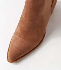 Outlet Maddern Light Choc Suede Chelsea Boots Women Ankle Boots