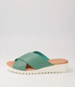 Store Manilla Emerald Weave Sandals Women Sandals