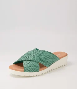 Store Manilla Emerald Weave Sandals Women Sandals