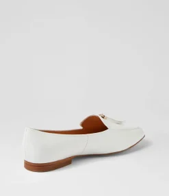 Cheap Marcell White Patent Leather Loafers Women Loafers