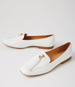 Cheap Marcell White Patent Leather Loafers Women Loafers