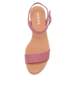 Clearance Maryanne Pretty Pink Leather Sandals Ws Women Sandals