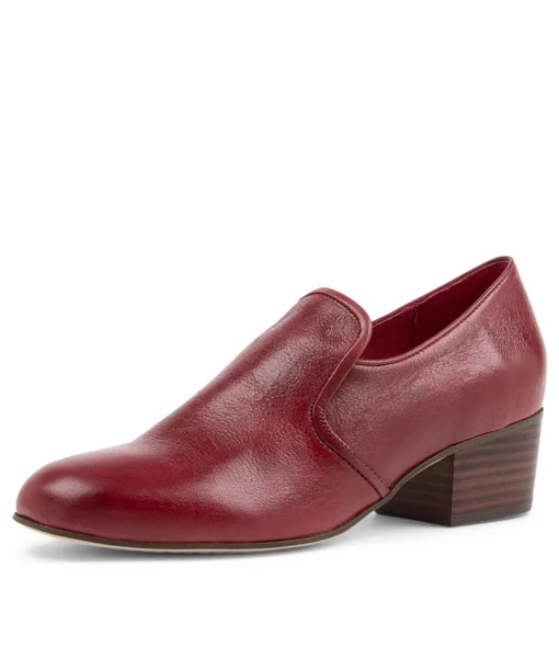 Fashion Mikkal Shiraz Leather Heels Women Heels