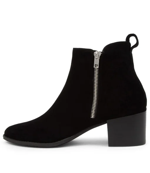 Store Myshka Black Suede Ankle Boots Bh Women Ankle Boots