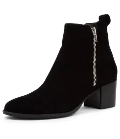 Store Myshka Black Suede Ankle Boots Bh Women Ankle Boots
