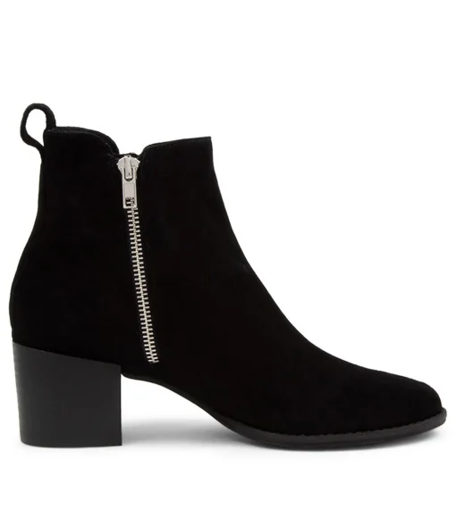 Store Myshka Black Suede Ankle Boots Bh Women Ankle Boots
