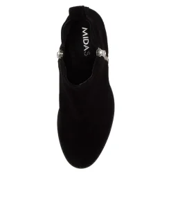 Store Myshka Black Suede Ankle Boots Bh Women Ankle Boots