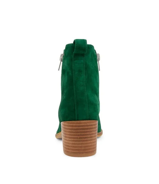 Store Myshka Dark Emerald Suede Ankle Boots Women Ankle Boots