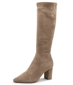 Flash Sale Nyla Taupe Microsuede Women Boots
