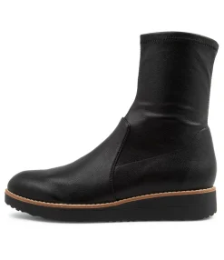 Shop Oamar Black Stretch Ankle Boots Bs Women Ankle Boots